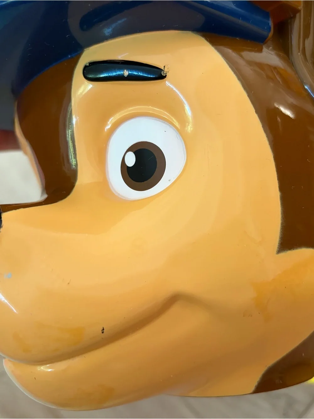 PAW Patrol Chase Character Bucket - Blue & Yellow Kids Toy